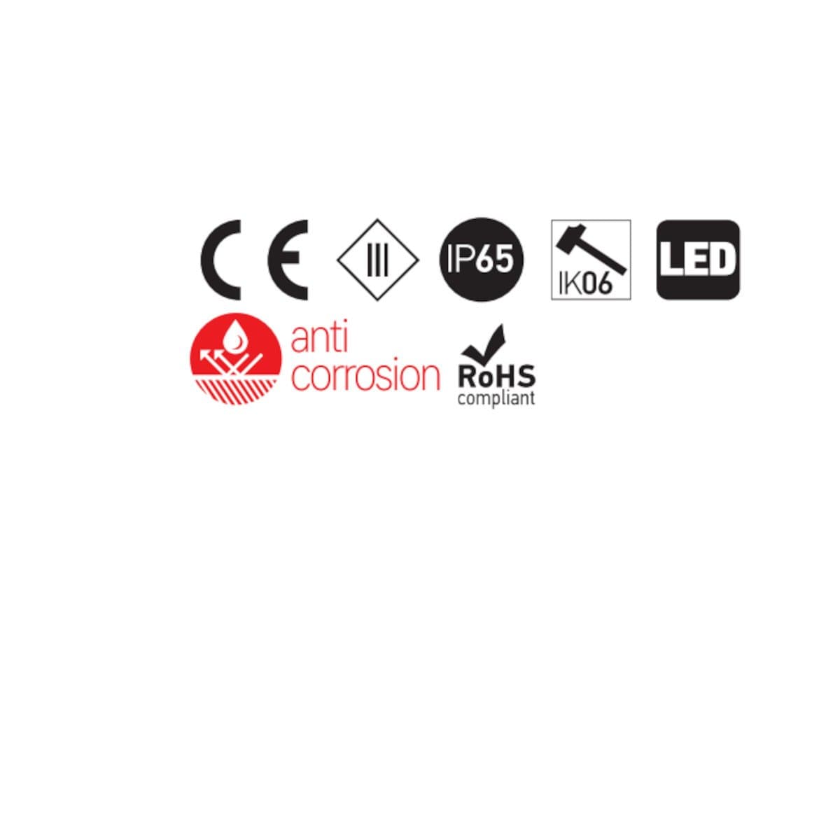 Piantana Led Redo Group TESEO 90436 90440 IP65 alluminio policarbonato - 13