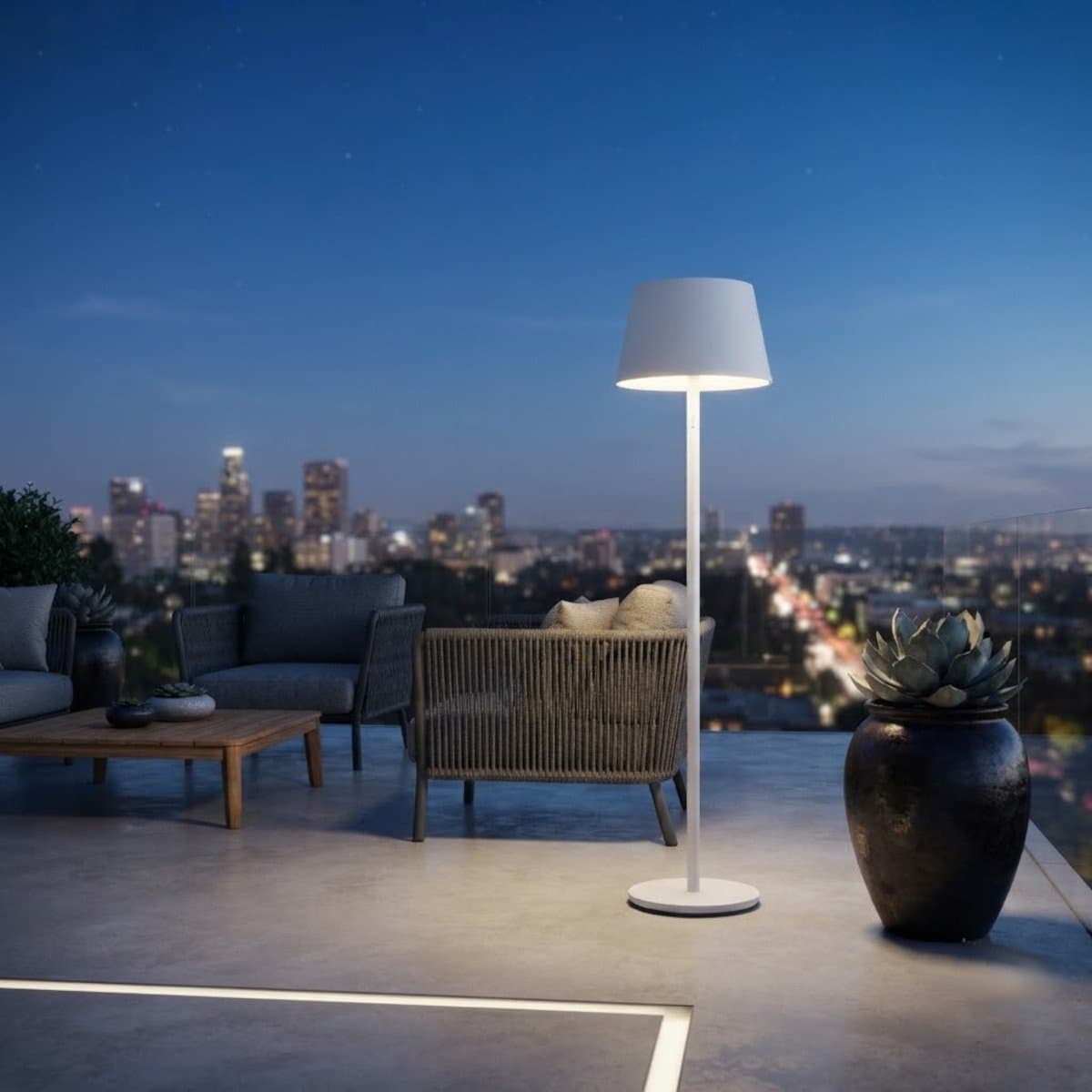 Piantana Led Redo Group TESEO 90436 90440 IP65 alluminio policarbonato - 4