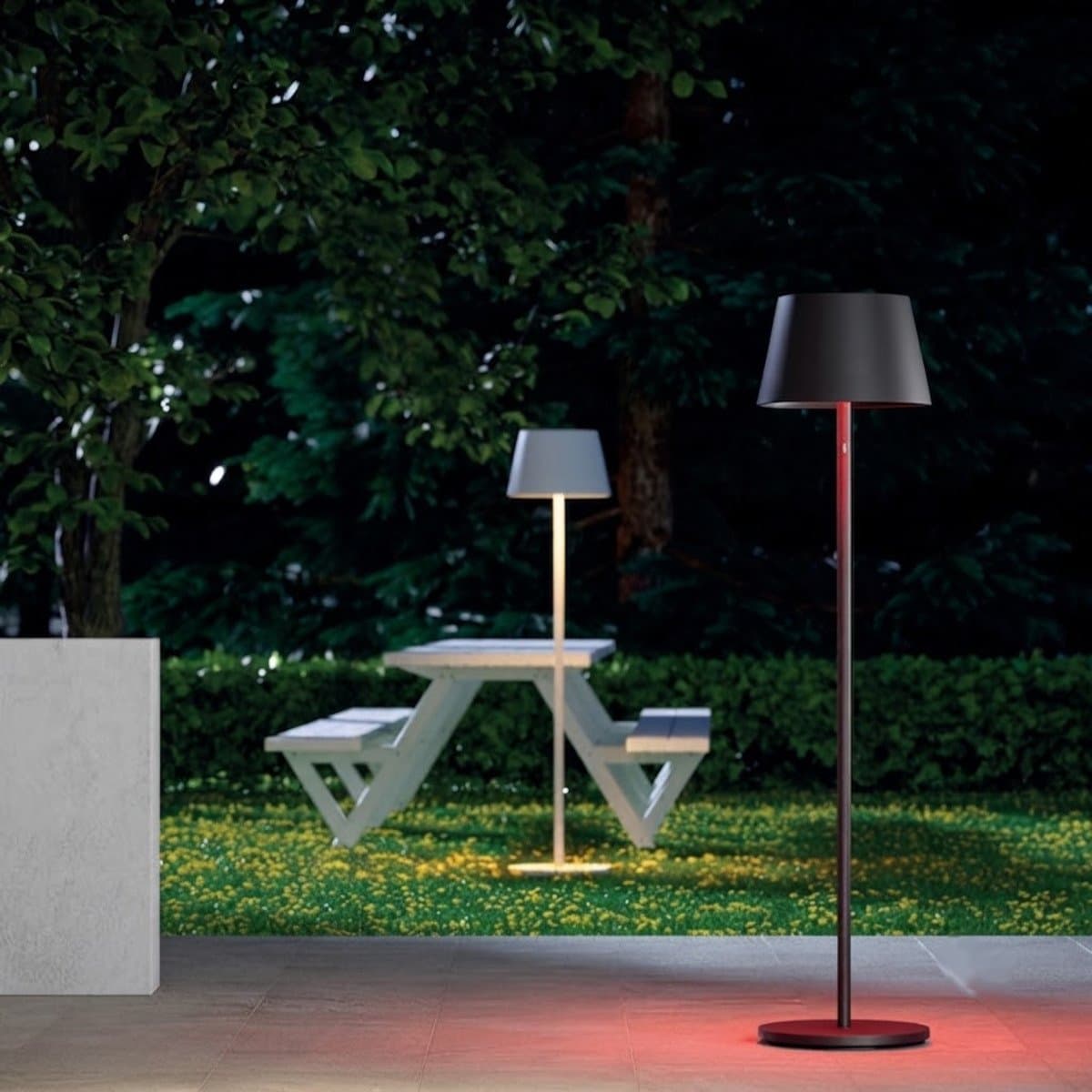Piantana Led Redo Group TESEO 90436 90440 IP65 alluminio policarbonato - 7