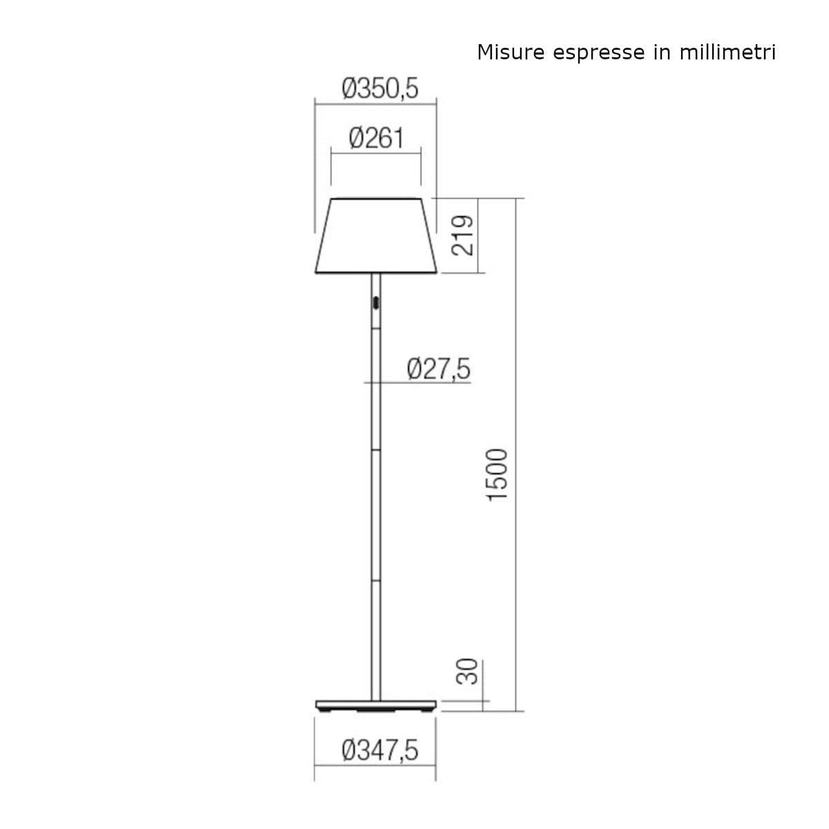 Piantana Led Redo Group TESEO 90436 90440 IP65 alluminio policarbonato - 10