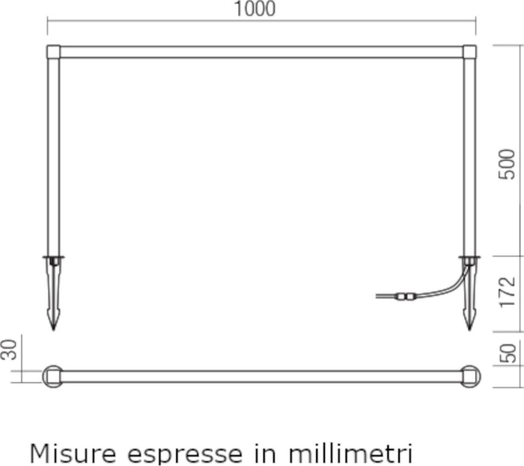 Picchetto lineare Redo Group BARRIER 90621 LED IP65 alluminio policarbonato - 4