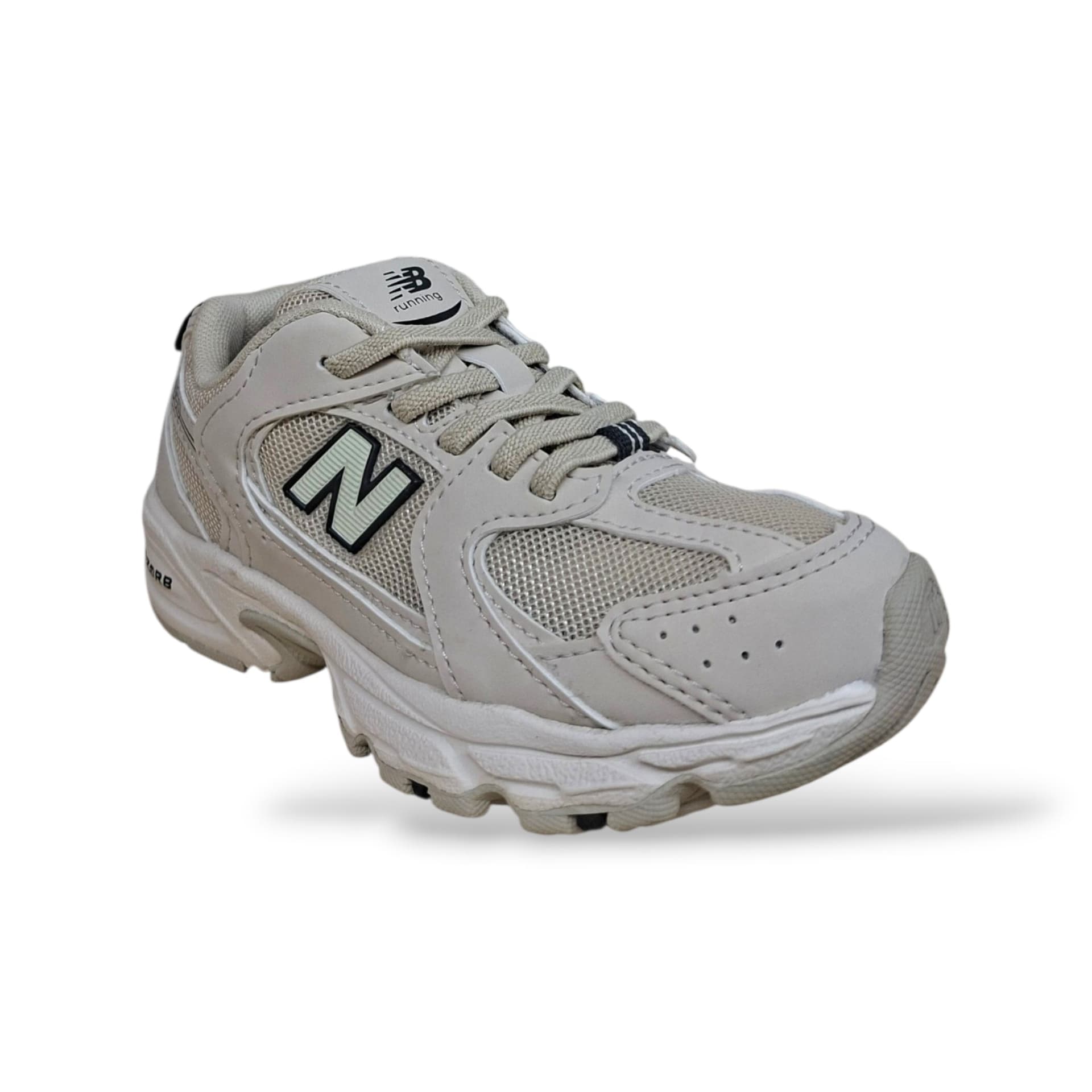 New Balance 530 Sneakers Bambini Ragazzi Beige Bianco | Taglia 20-40 | Pelle Tessuto | Scarpetteria Gica - 2