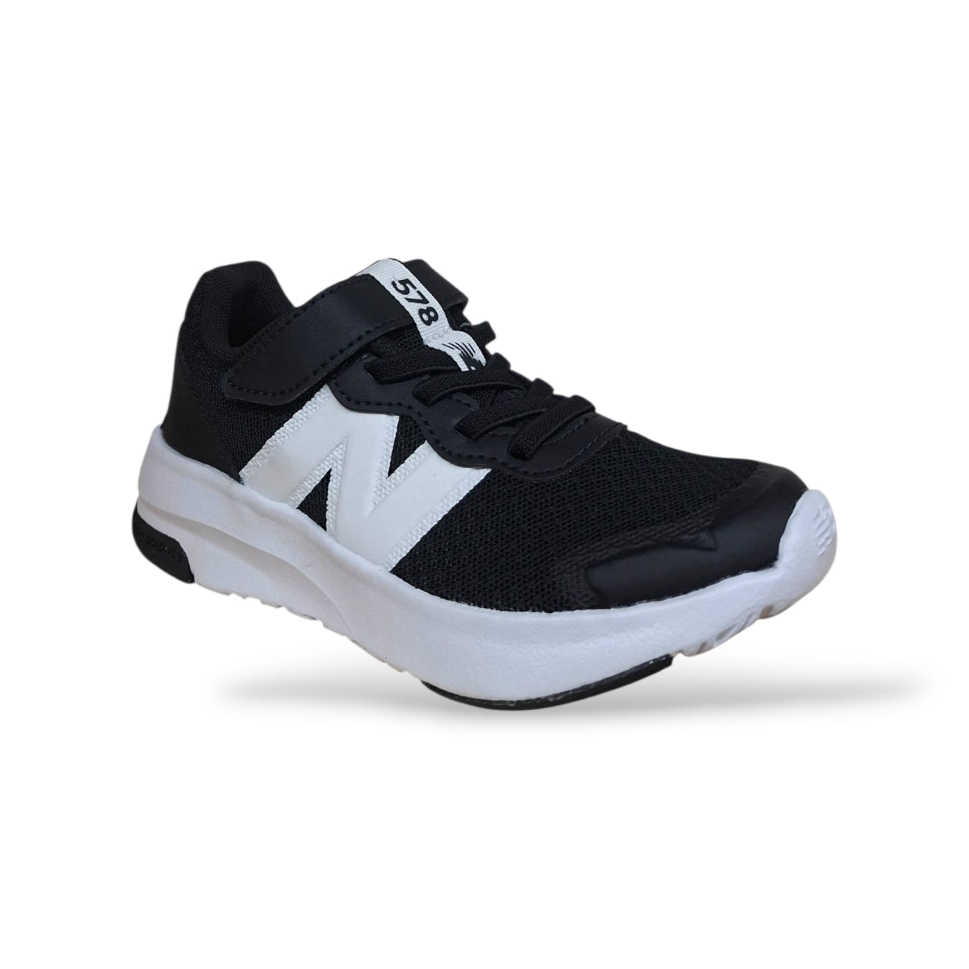 New Balance 578 Sneakers Bambini Ragazzi Nero Bianco | Taglia 28-35 | Tessuto Velcro | Scarpetteria Gica - 2