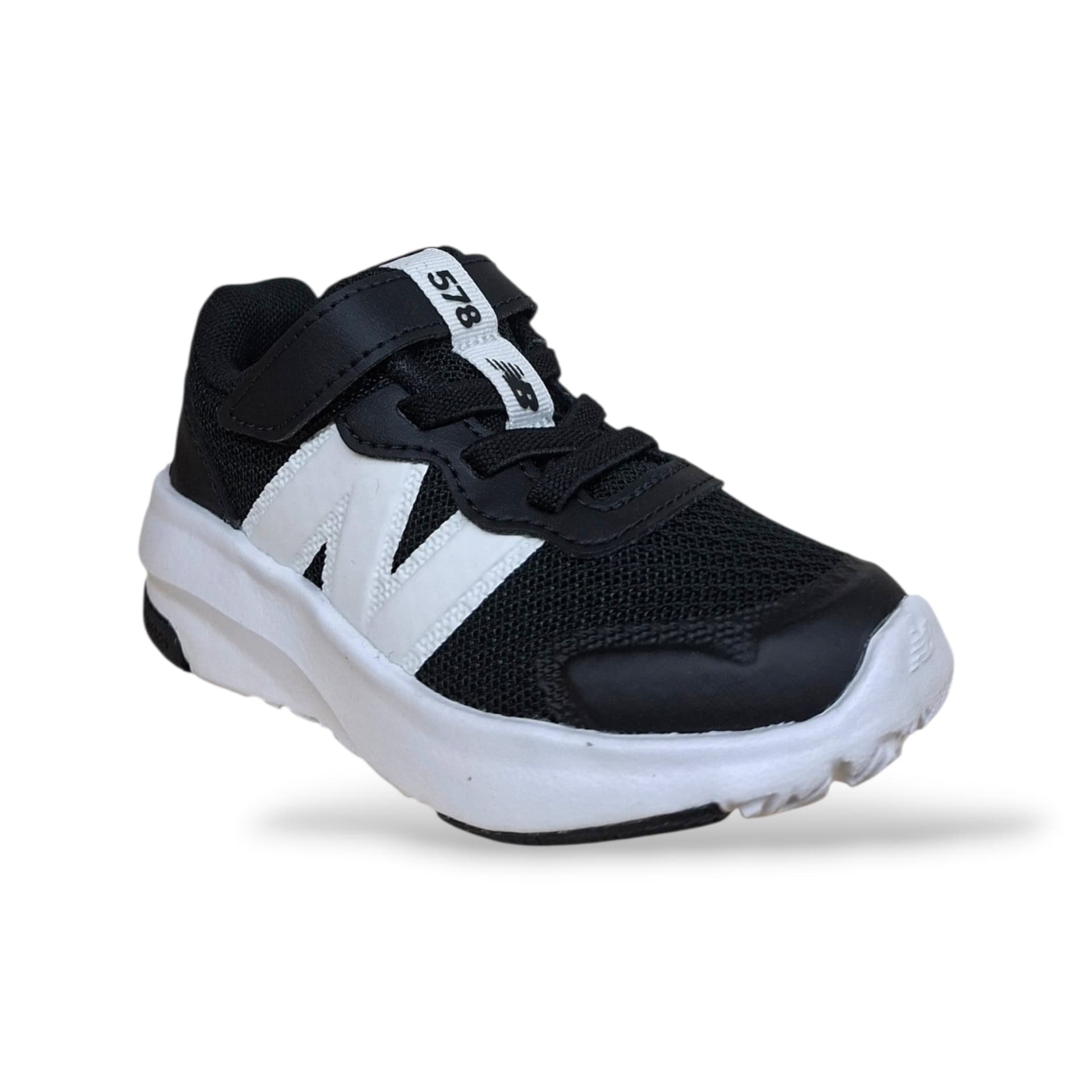 New Balance 578 Sneakers Bambini Ragazzi Nero Bianco | Taglia 28-35 | Tessuto Velcro | Scarpetteria Gica - 7