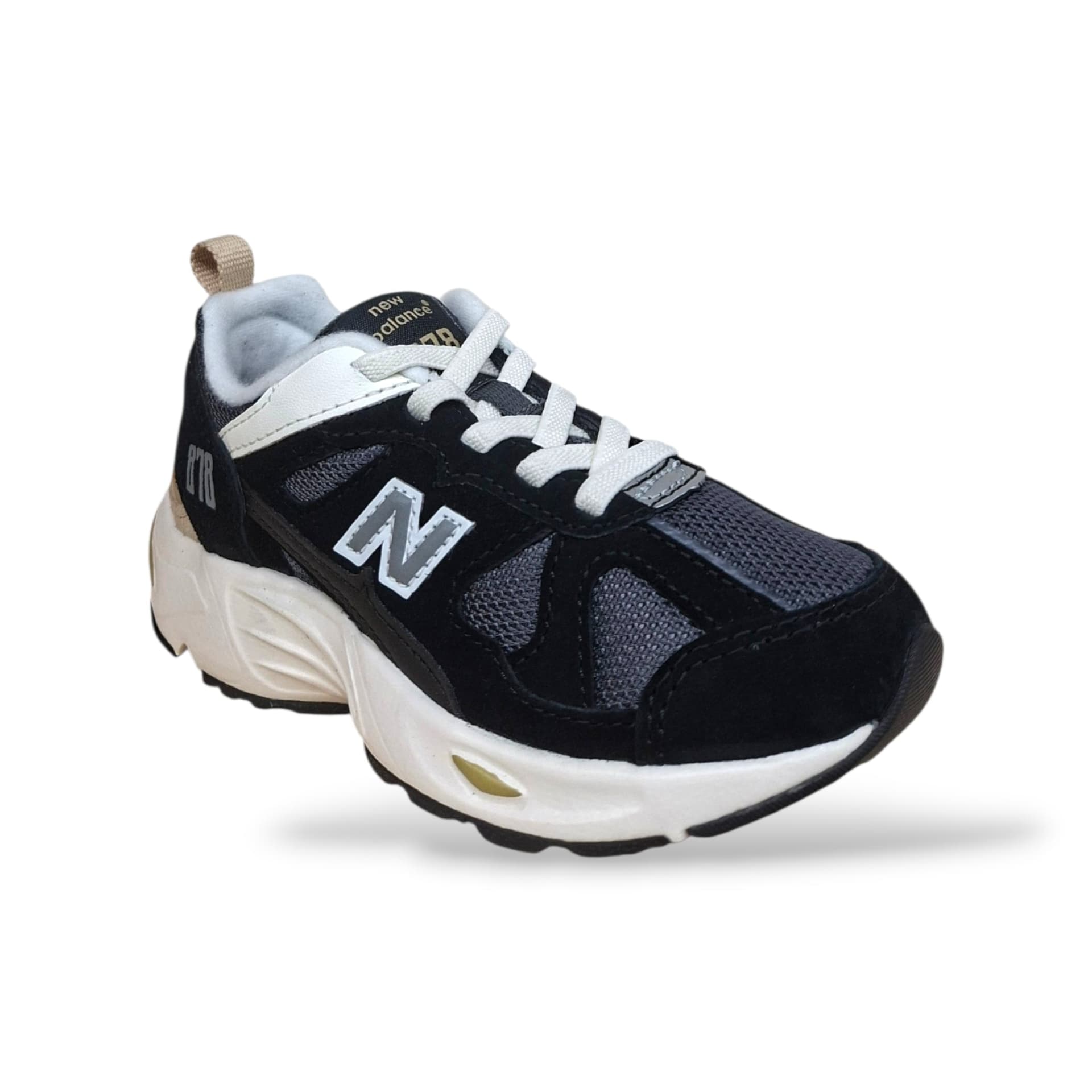 New Balance 878 Sneakers Bambini Ragazzi Nero Bianco | Taglia 20-35 | Suede Tessuto | Scarpetteria Gica - 2