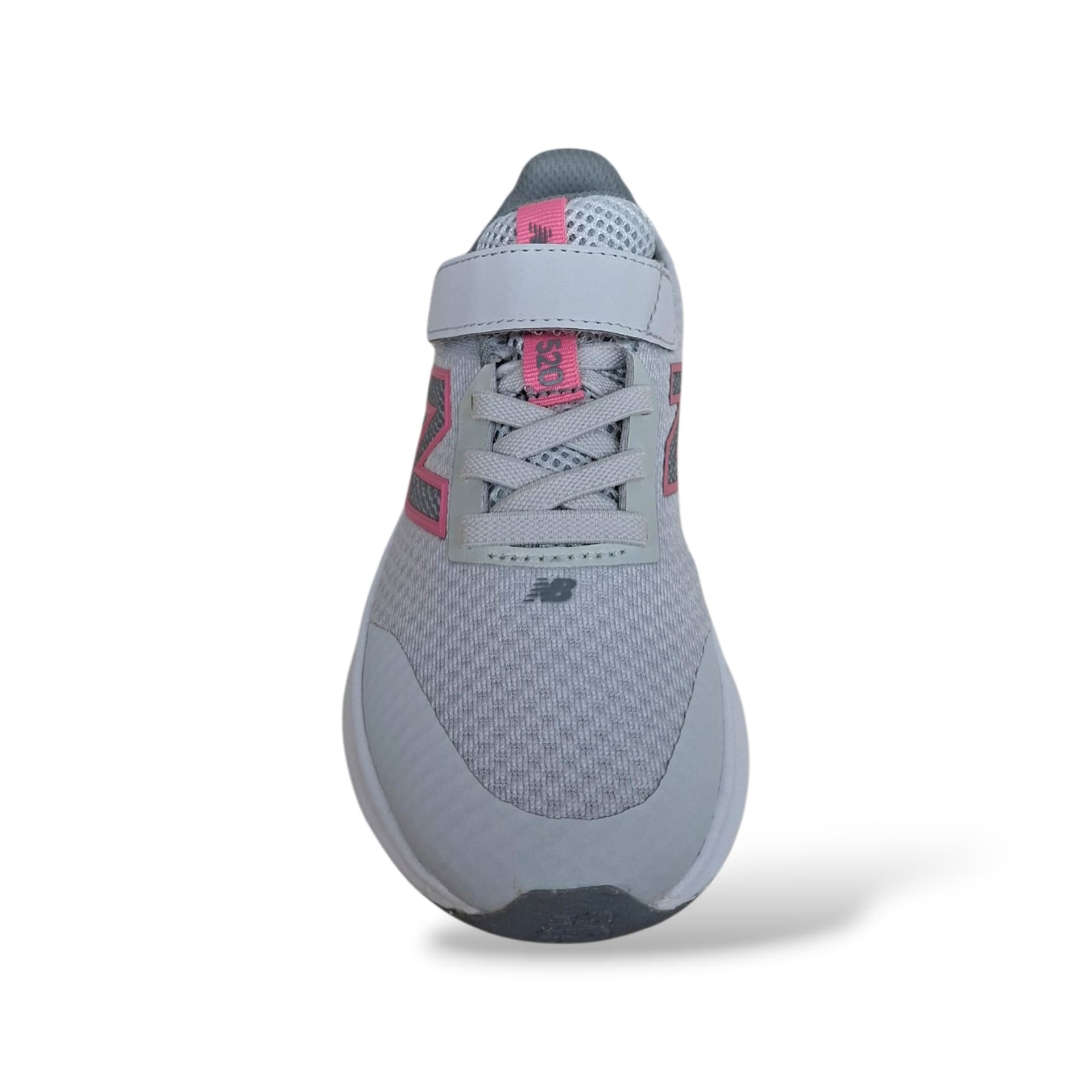 New Balance 520 Sneakers Bambine Ragazze Grigio Rosa | Taglia 28-35 | Tessuto Velcro | Scarpetteria Gica - 4