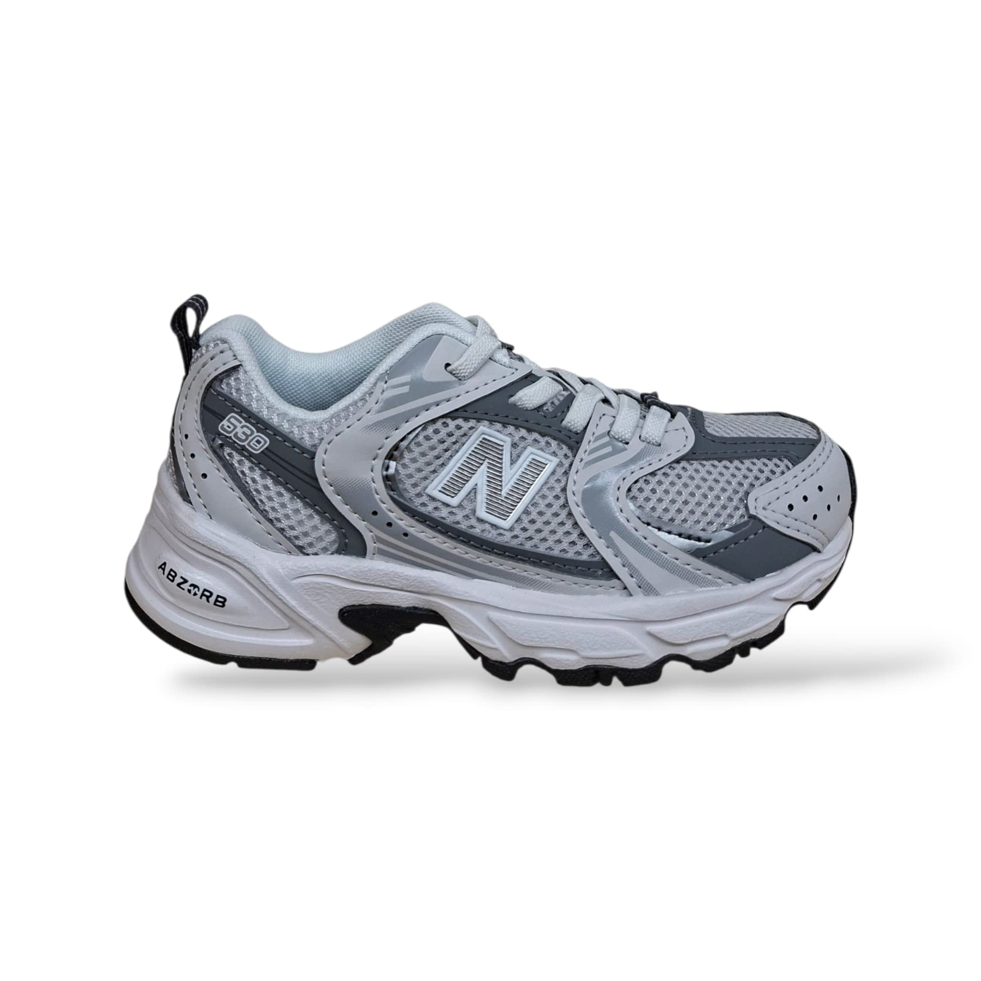 New Balance 530 Sneakers Bambini Ragazzi Grigio | Taglia 20-40 | Pelle Tessuto | Scarpetteria Gica - 16
