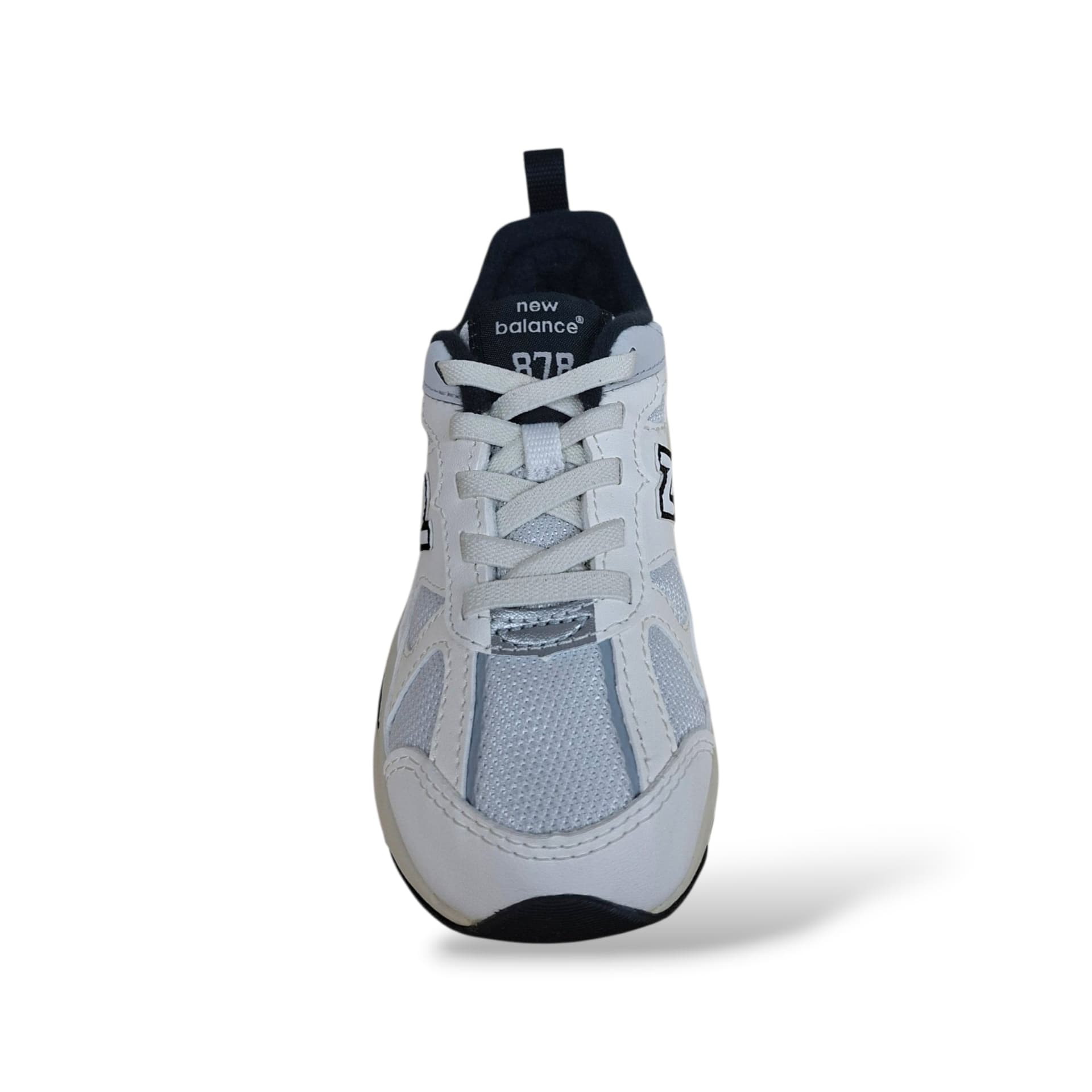 New Balance 878 Sneakers Bambini Ragazzi Bianco Nero | Taglia 20-35 | Suede Tessuto | Scarpetteria Gica - 4