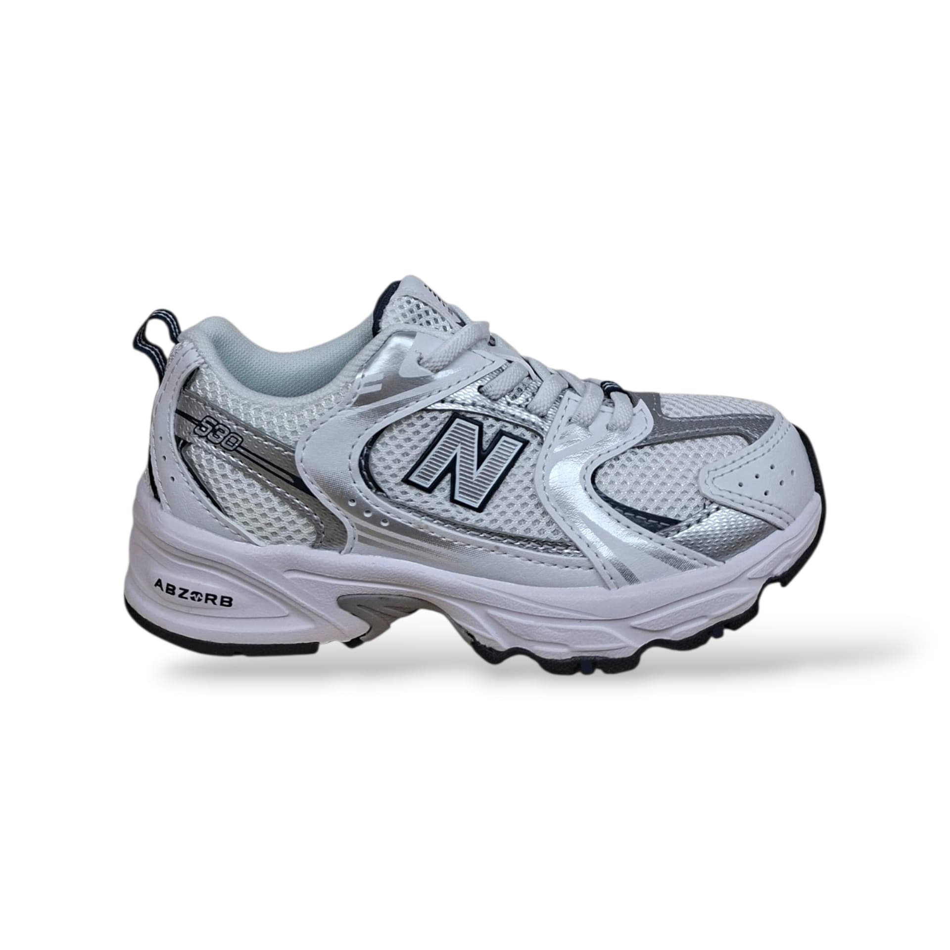 New Balance 530 Sneakers Bambini Ragazzi Bianco Blue | Taglia 20-40 | Pelle Tessuto | Scarpetteria Gica - 11