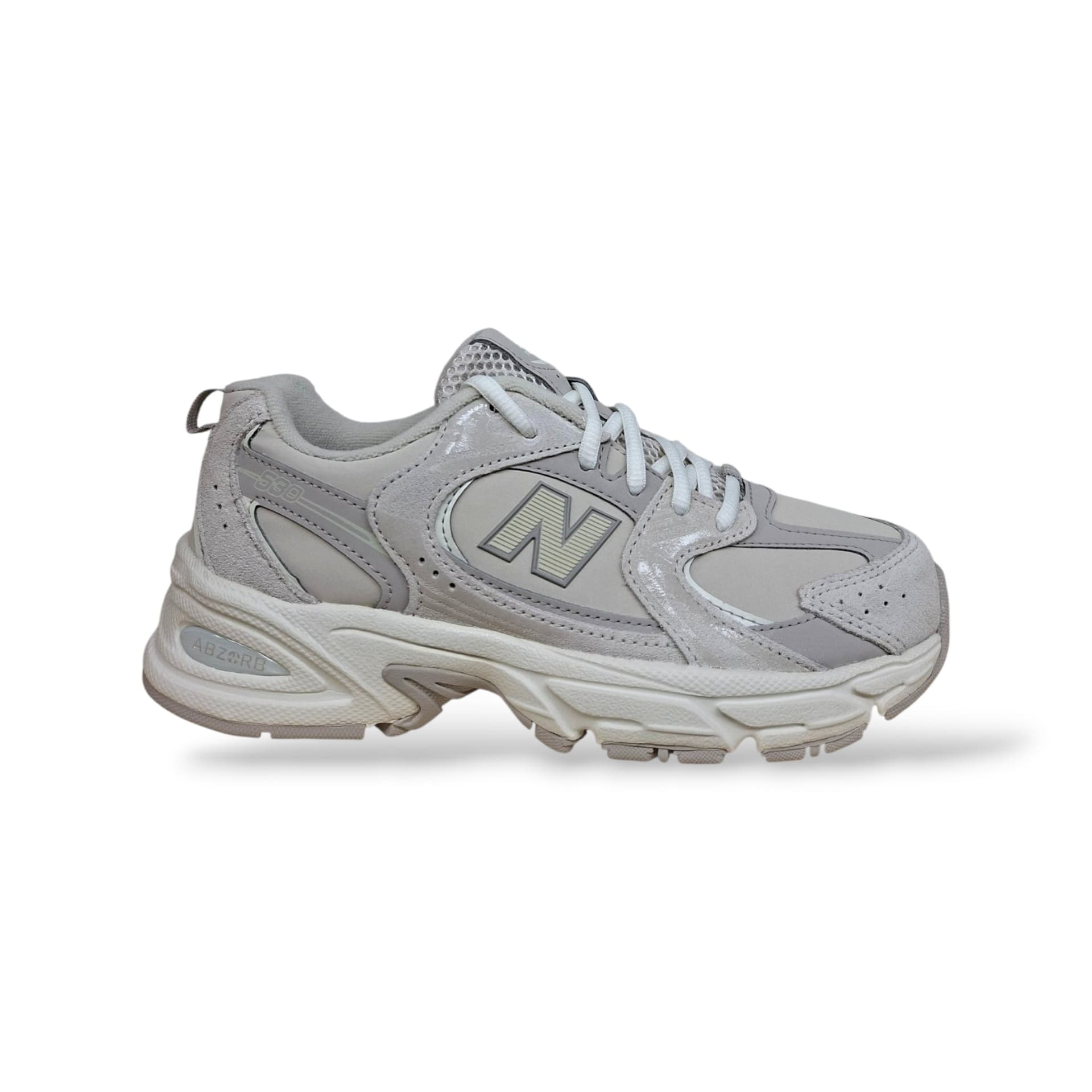 New Balance 530 Sneakers Bambini Ragazzi Beige Chiaro | Taglia 20-40 | Pelle Tessuto | Scarpetteria Gica - 11
