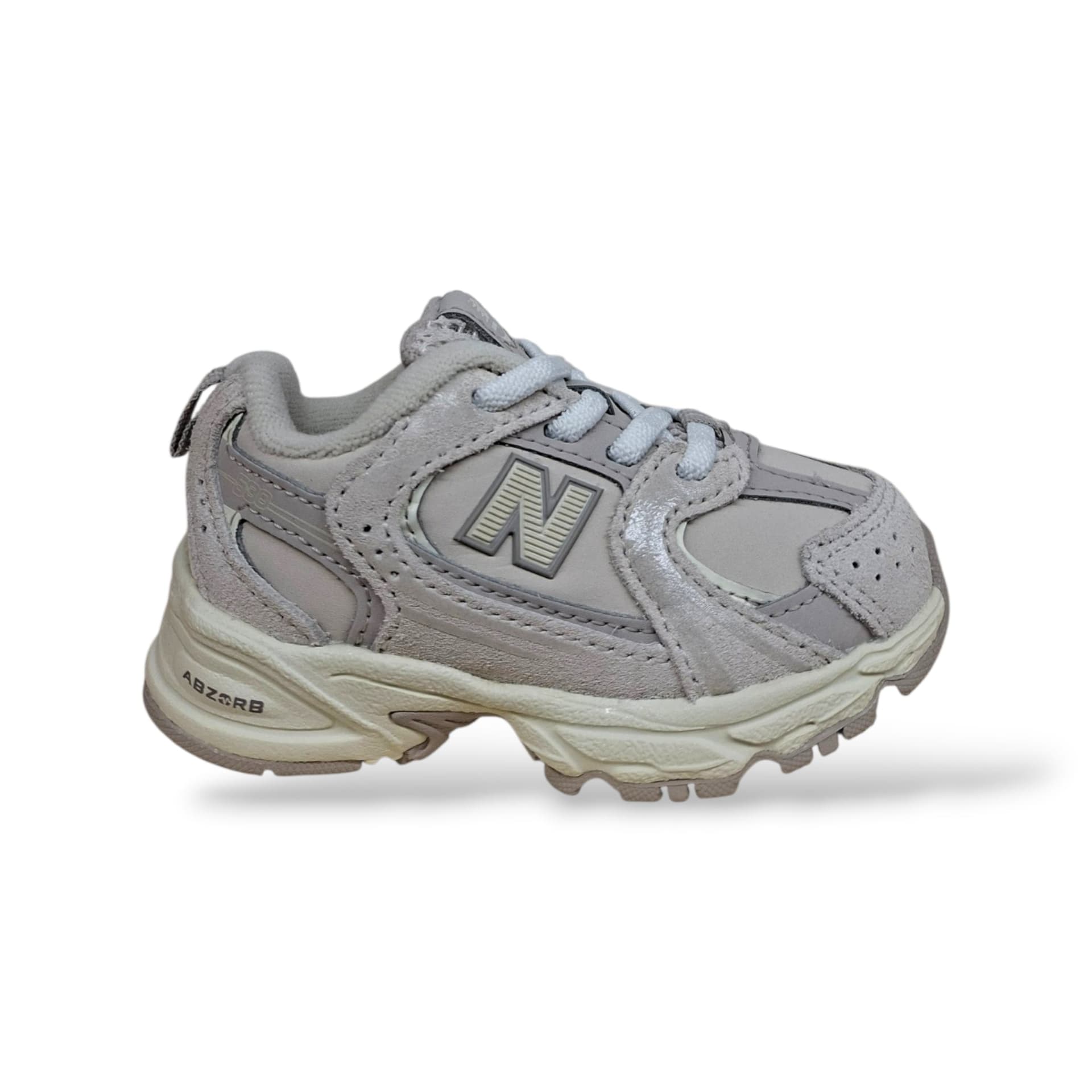 New Balance 530 Sneakers Bambini Ragazzi Beige Chiaro | Taglia 20-40 | Pelle Tessuto | Scarpetteria Gica - 6
