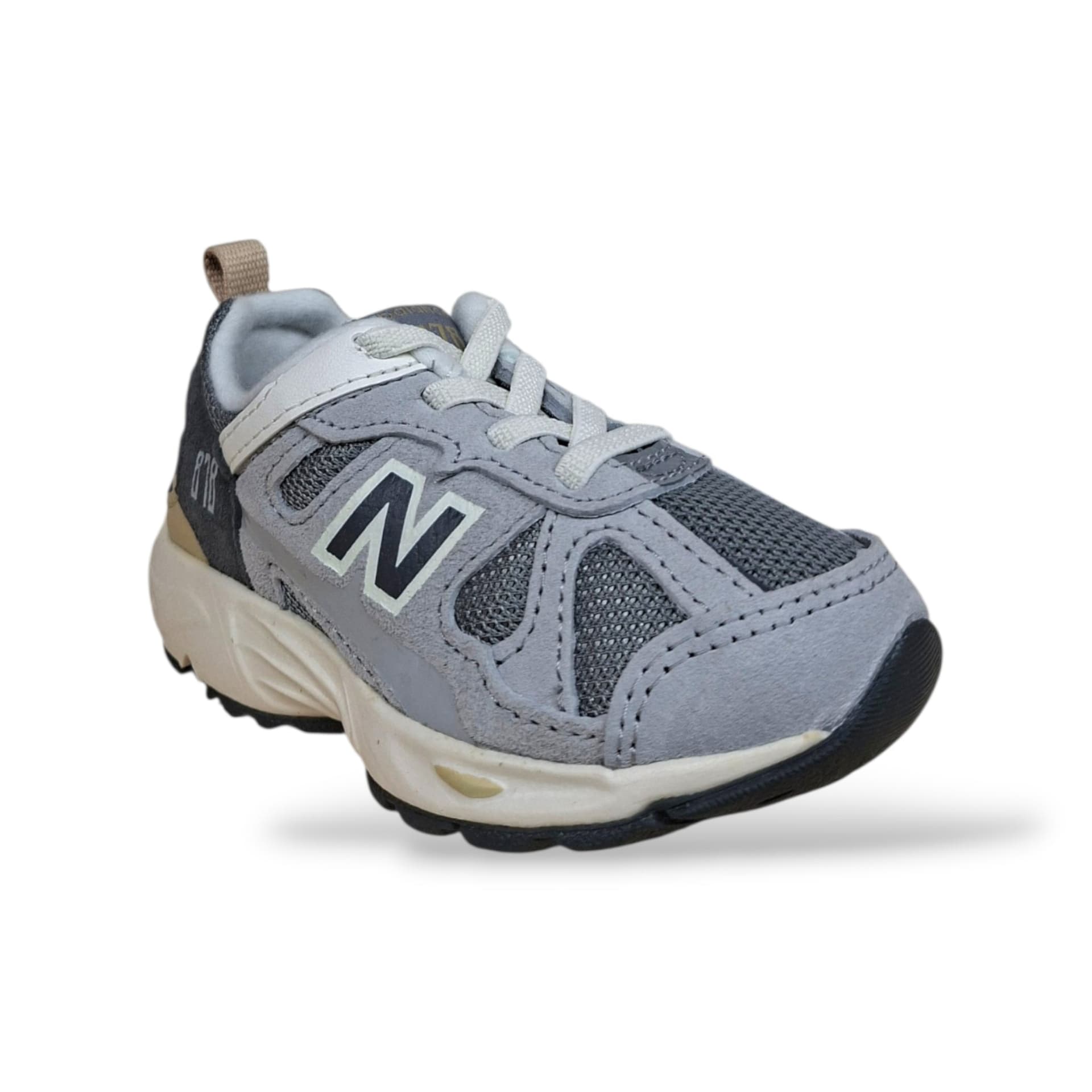 New Balance 878 Sneakers Bambini Ragazzi Grigio Bianco | Taglia 20-35 | Suede Tessuto | Scarpetteria Gica - 2