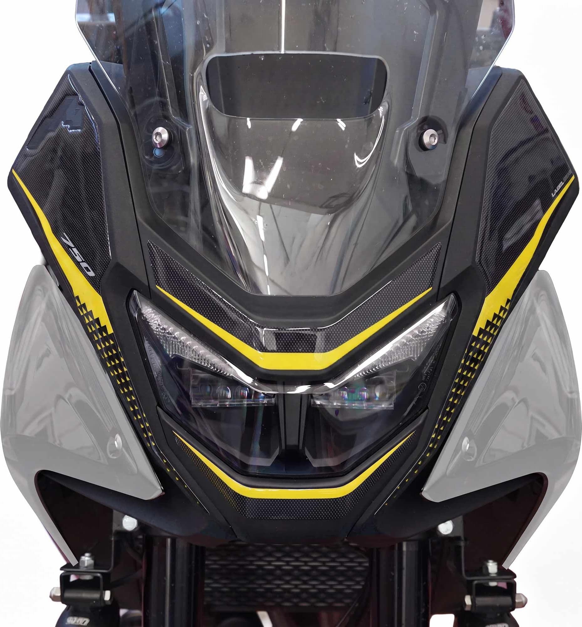 Adesivo 3D Muso Frontale moto compatibile con Honda Transalp 2025-2026 - 28