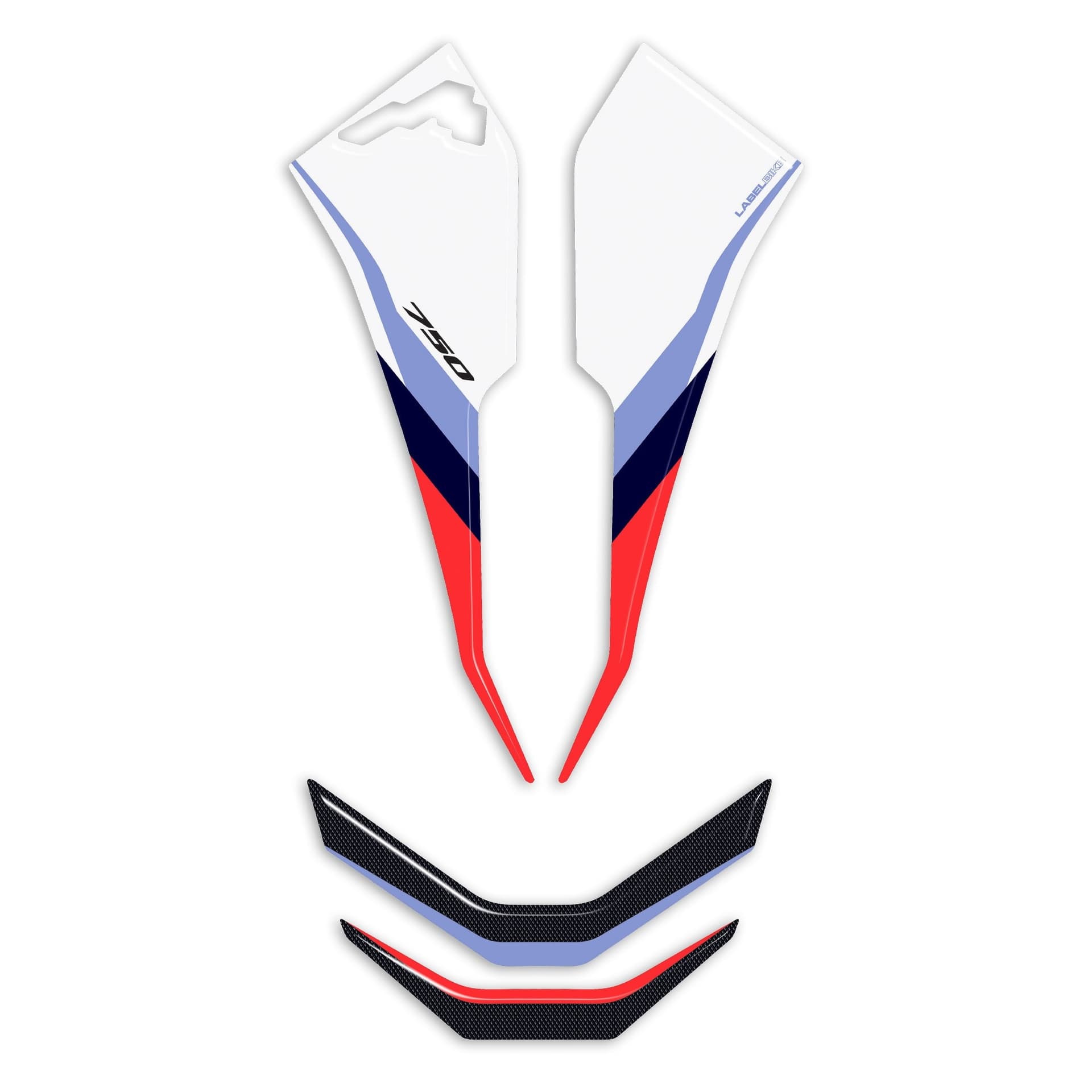 Adesivo 3D Muso Frontale moto compatibile con Honda Transalp 2025-2026 - 2