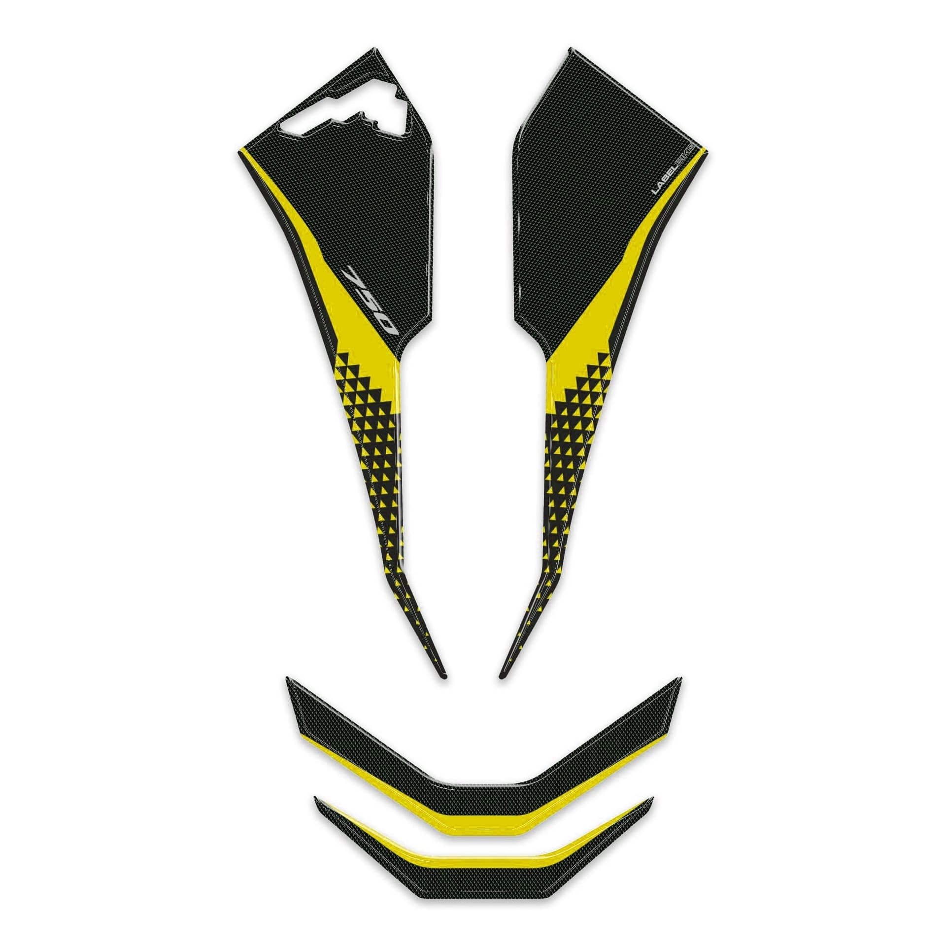 Adesivo 3D Muso Frontale moto compatibile con Honda Transalp 2025-2026 - 14