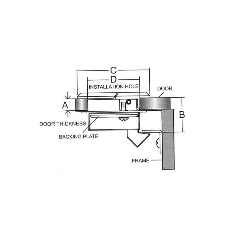 ALZAPAGLIOLO INOX 316 CON CHIAVE - 4