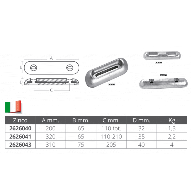 ANODO SUNSEEKER  MM.320x65x35h - 4