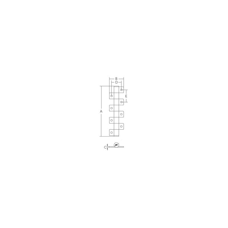 CERNIERA INOX CON FRIZIONE MM.75X28 - 4