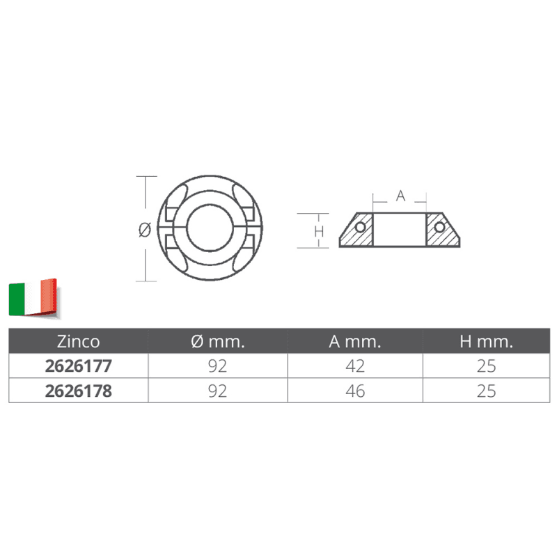 COLLARE PER MAX PROP Ø FORO MM.46 - 2