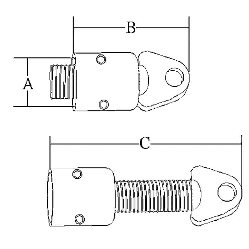 COPPIA DI GIUNTO INOX Ø MM.25 - 4