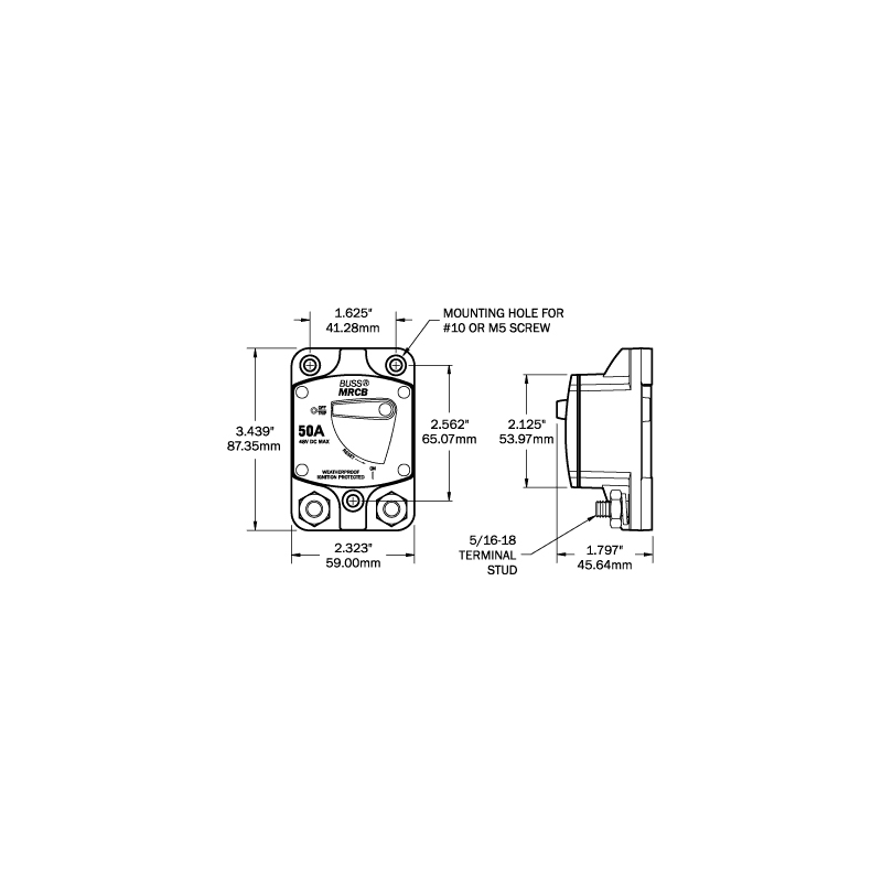 MAGNETOTERMICO HD A FILO 70A - 2