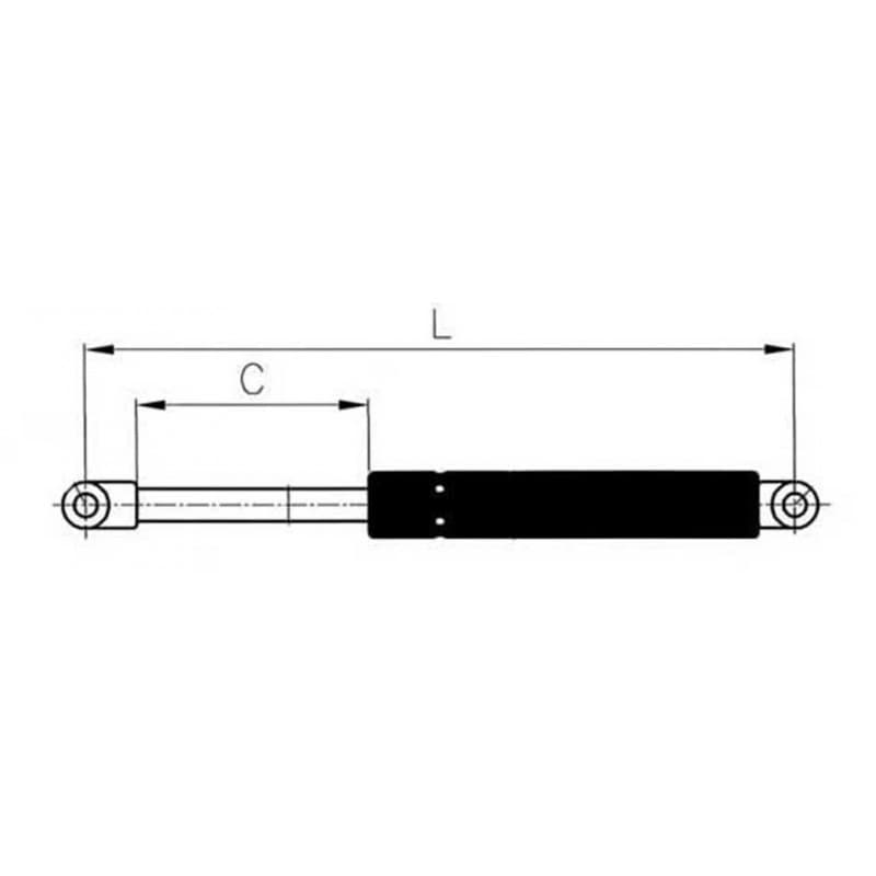MOLLA A GAS INOX MM.375 - 4