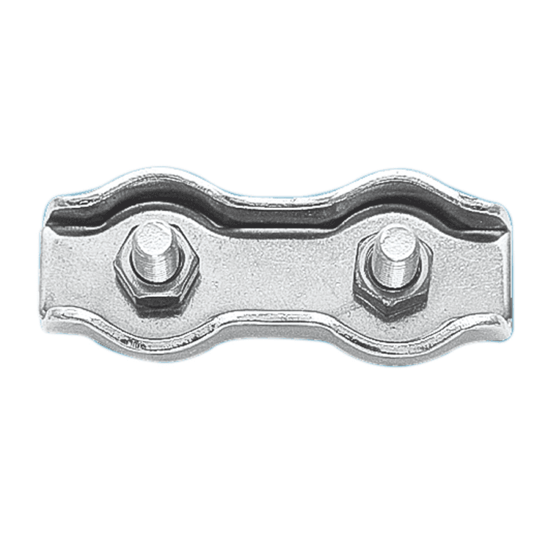 MORSETTO DOPPIO INOX 316 Ø MM.8 - 3
