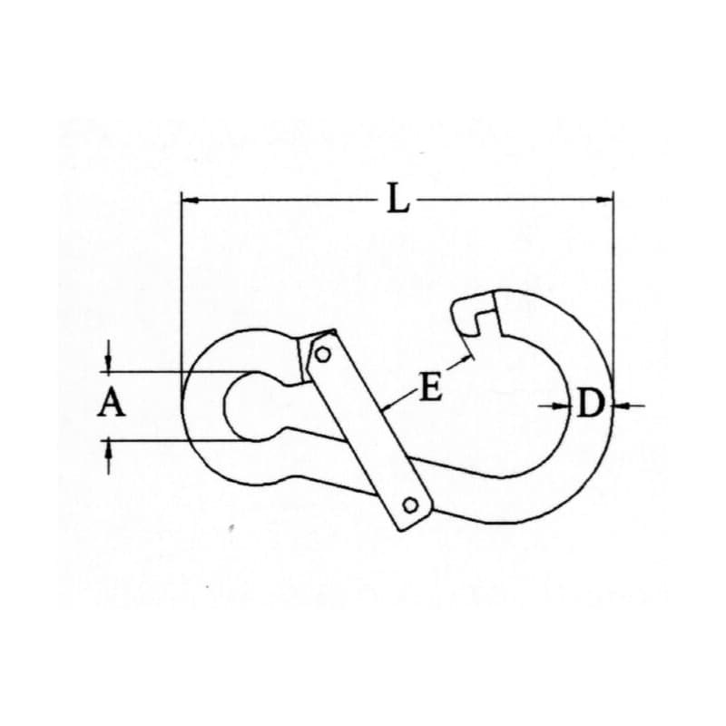 MOSCHETTONE INOX Ø MM.10 AP. TRASV. - 2