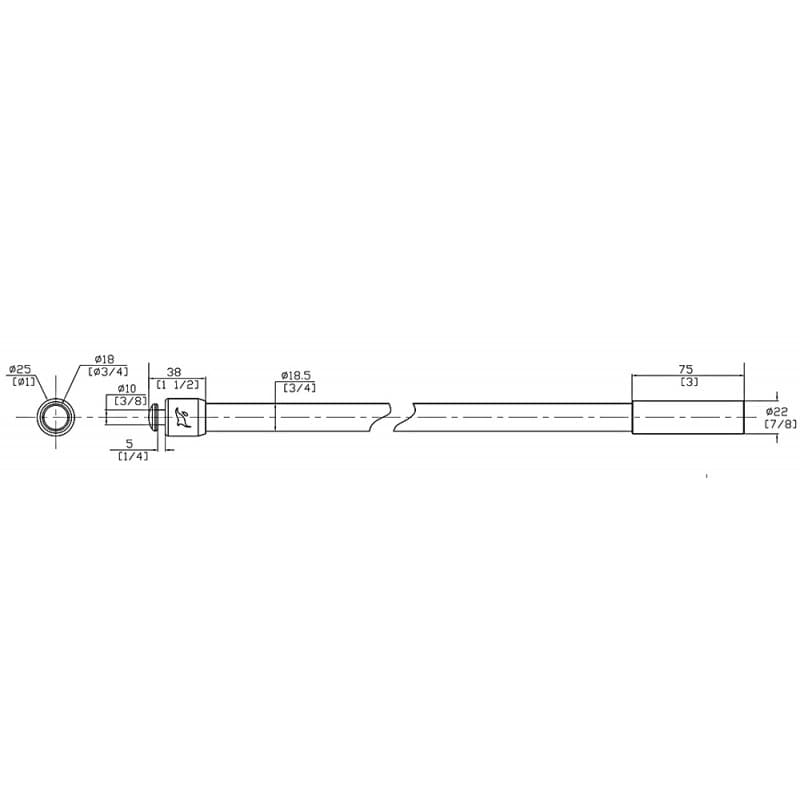 PALO PER SISTEMA SUNSHADE MT.1,535 - 4