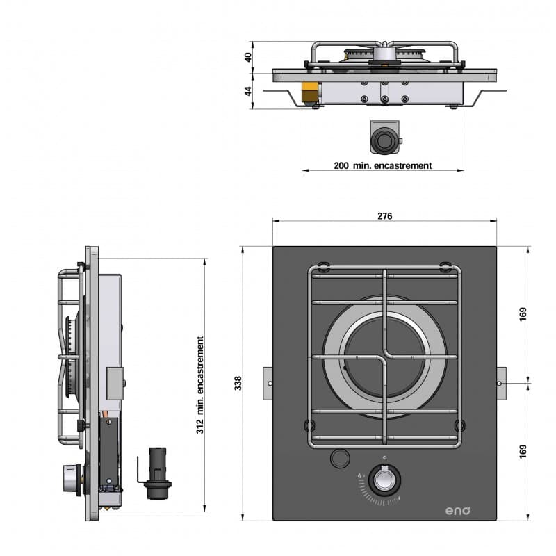 PORTA PENTOLE MASTERGLASS 1 FUOCO - 2