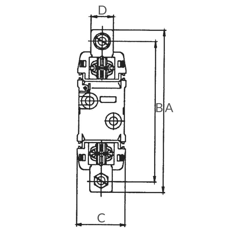 PORTAFUSIBILE PER 200/250AMP - 2
