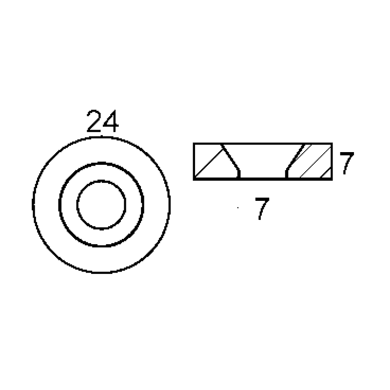 RONDELLA  IN ALLUMINIO 8/20 HP - 2