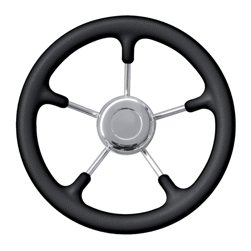 RUOTA TIMONE NERO Ø MM.350 - 2