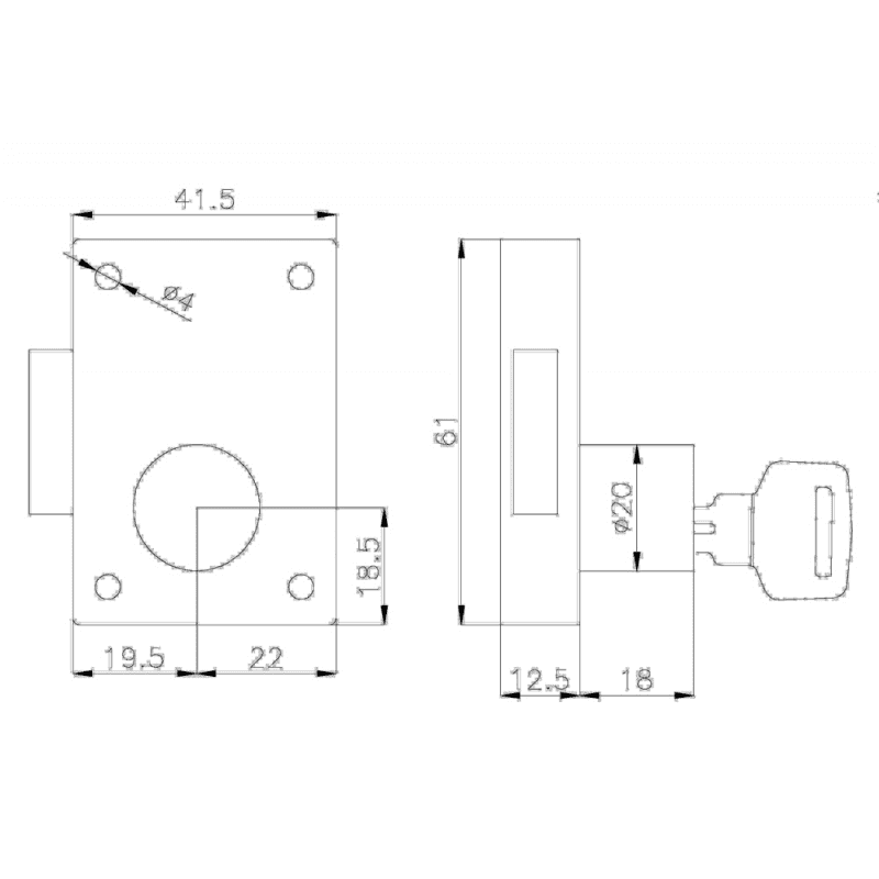 SERRATURA DA APPOGGIARE - 4