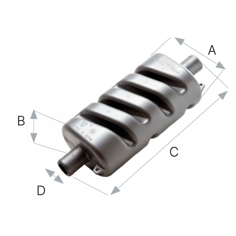 SILENZIATORE Ø MM.50 - 4