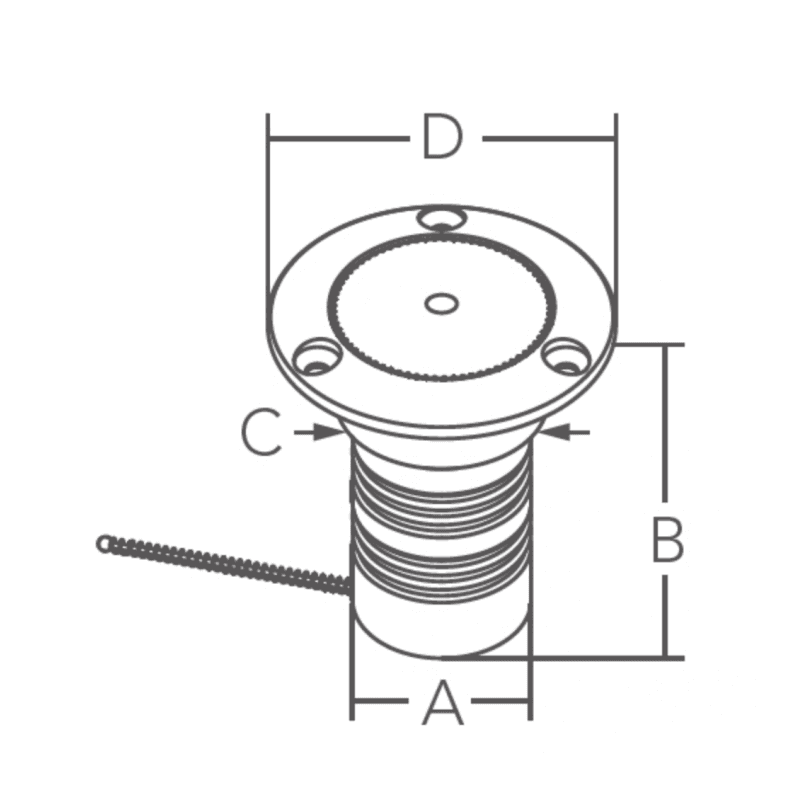 TAPPO INOX 316 WASTE Ø MM.38 - 3