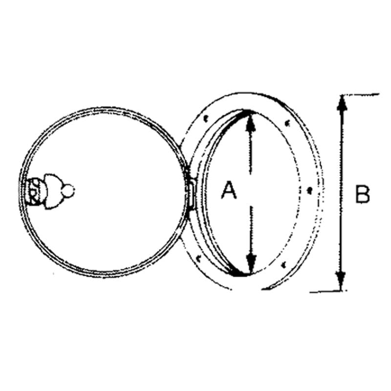 TAPPO ISPEZIONE BIANCO Ø EST.MM.265 - 4