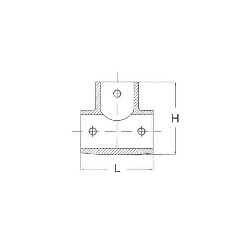 TEE INOX 90° Ø MM.25 - 2