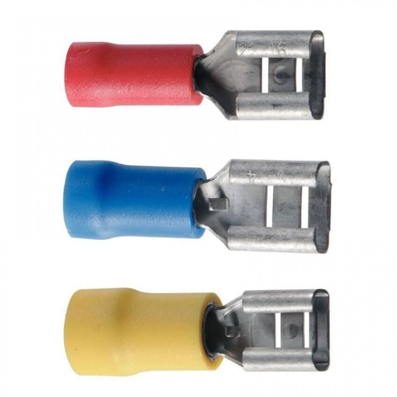 TERMINALE FEMMINA MM 6,3 BLU 100PZ - 3