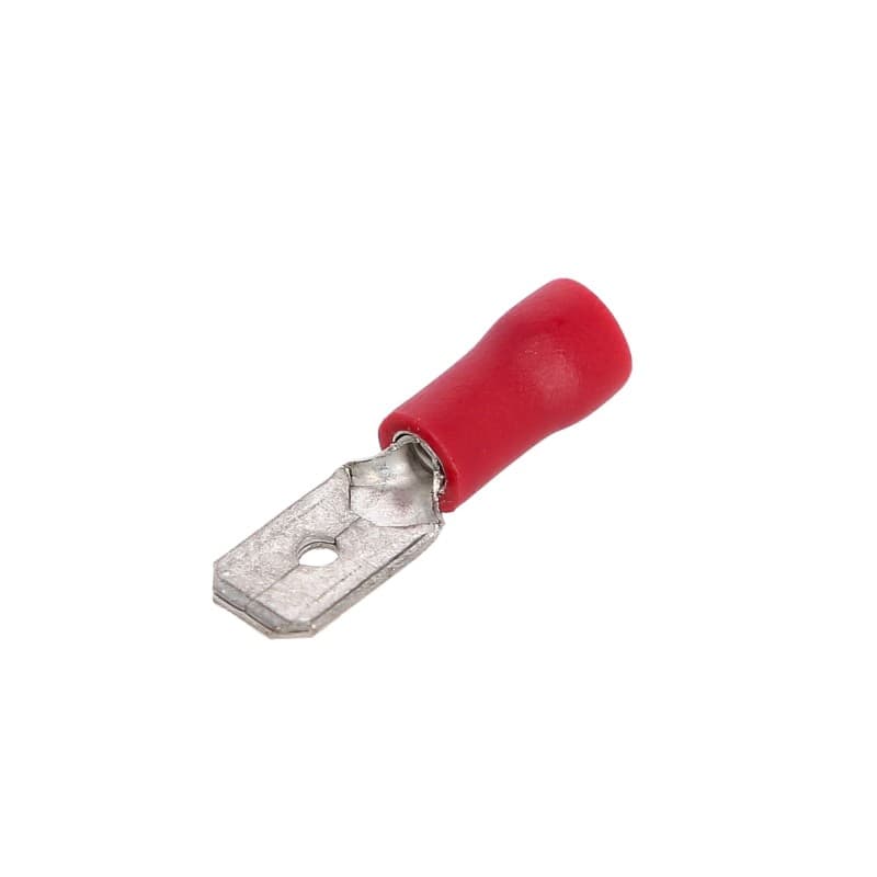 TERMINALE MASCHIO MM 6,3 ROSSO 10PZ - 2