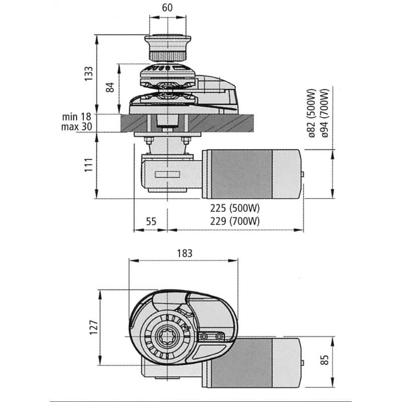 X1 800W 12V. BASSO PROFILO mm. 6 - 4