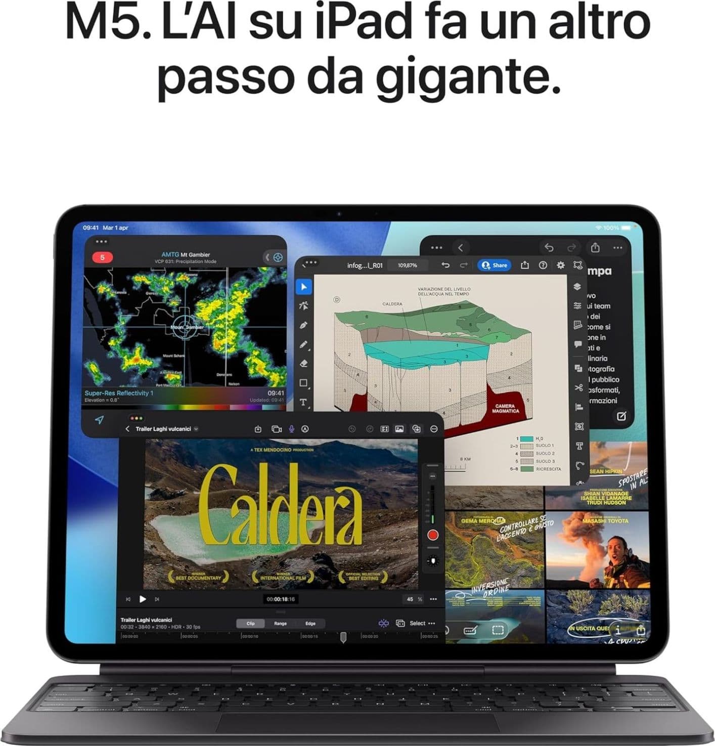 Apple iPad Pro 11" Wi‑Fi + Cellular 256GB display standard Nero Siderale - 4