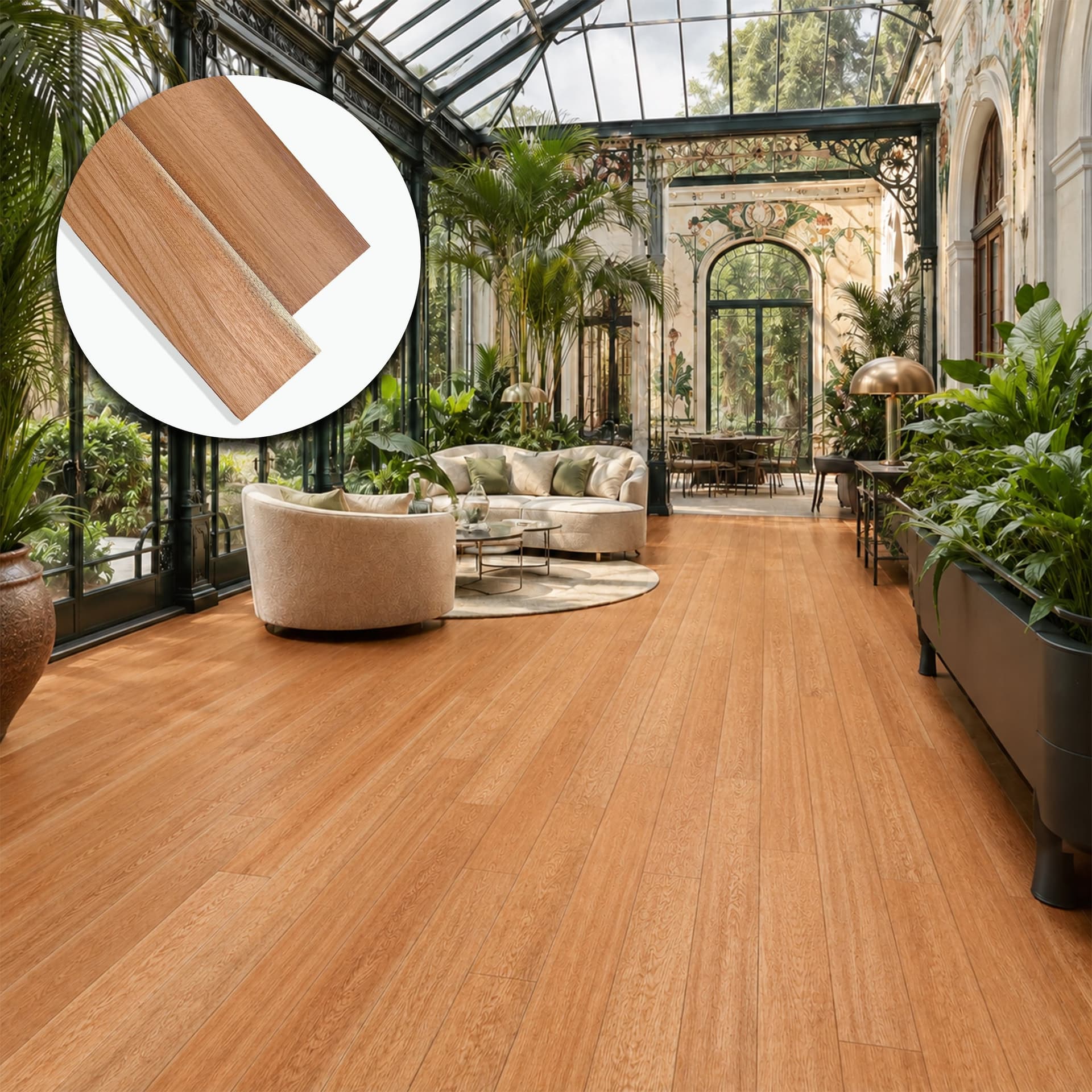 Parquet Prefinito in Doussié Gold Garbelotto Spazzolato Verniciato Opaco Senza Bisello 10x140x1480/1780 mm – Lotto 14 mq - 3