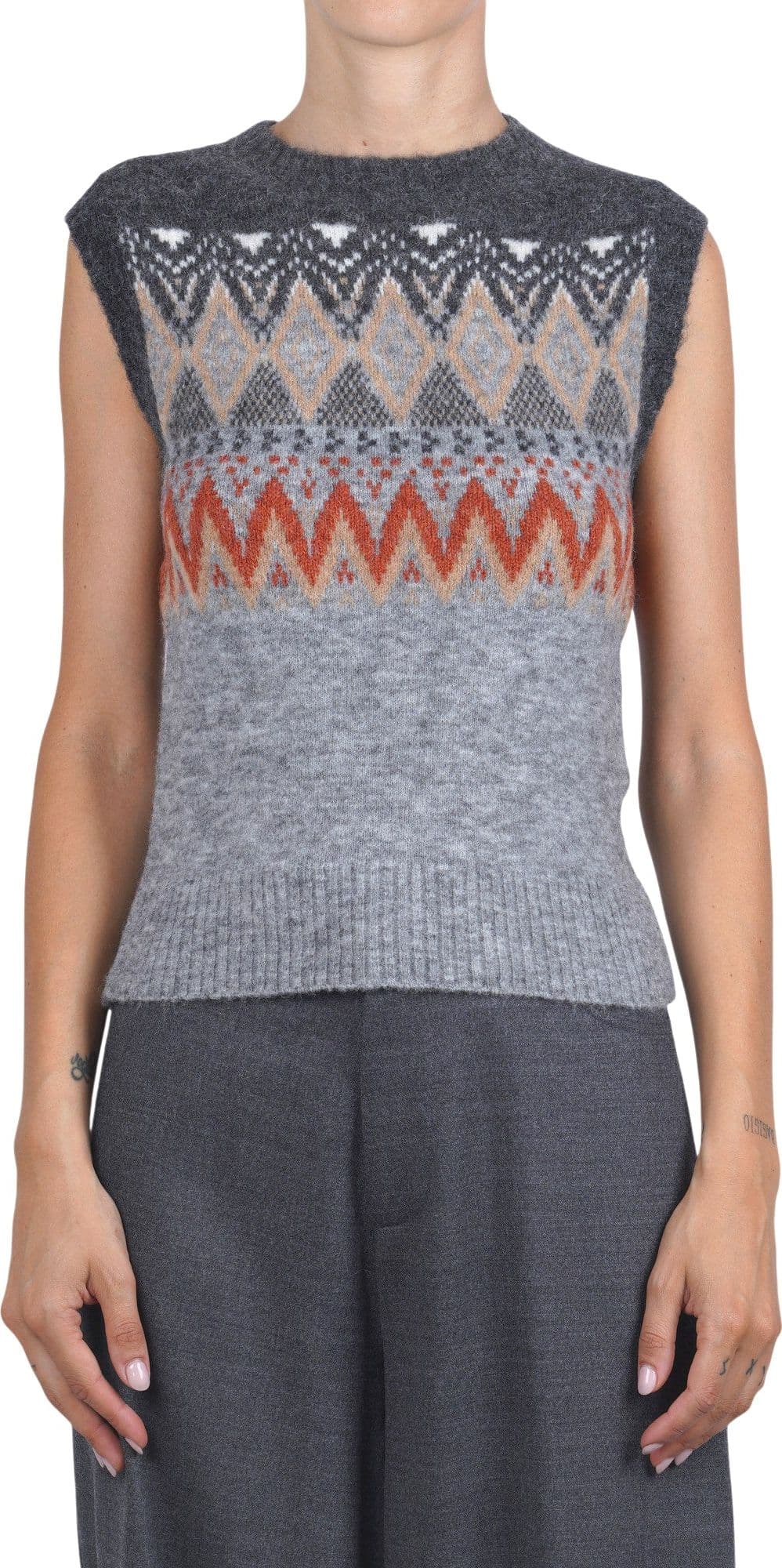 JUCCA Jucca - Gilet - 480435 - Fantasia Grigio - 3