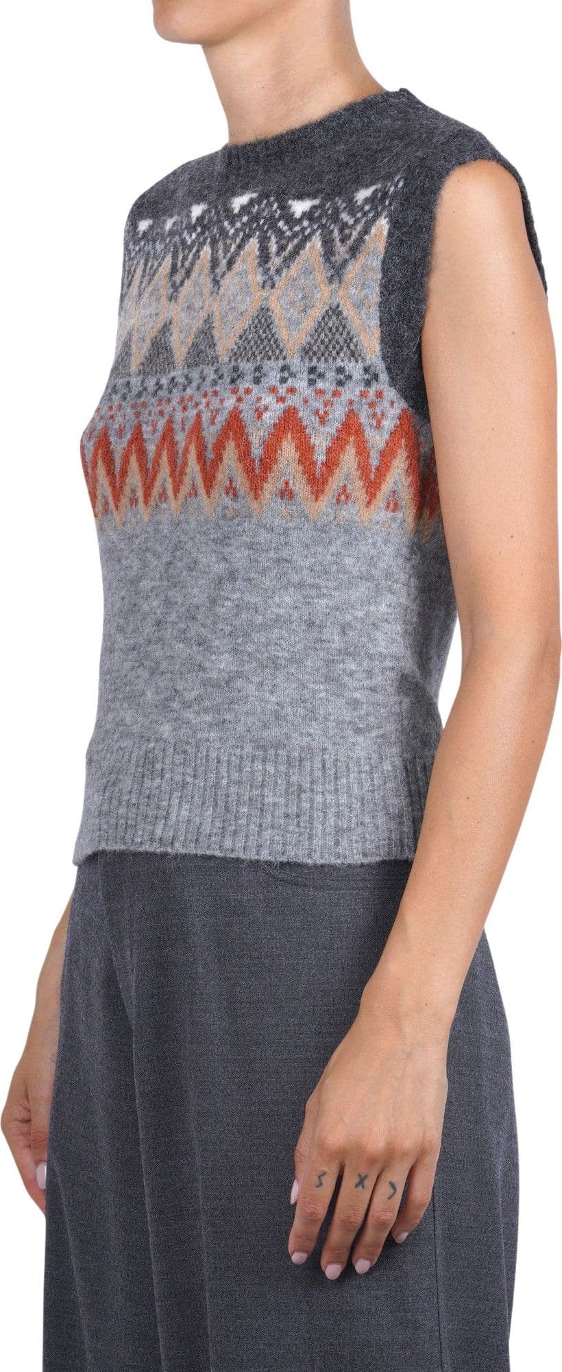 JUCCA Jucca - Gilet - 480435 - Fantasia Grigio - 4