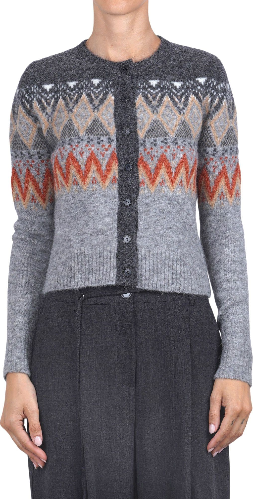 JUCCA Jucca - Cardigan - 480436 - Fantasia Grigio - 3