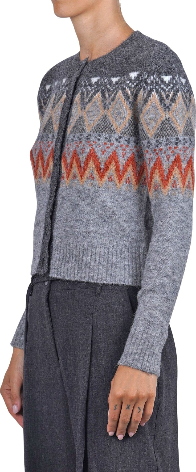 JUCCA Jucca - Cardigan - 480436 - Fantasia Grigio - 4