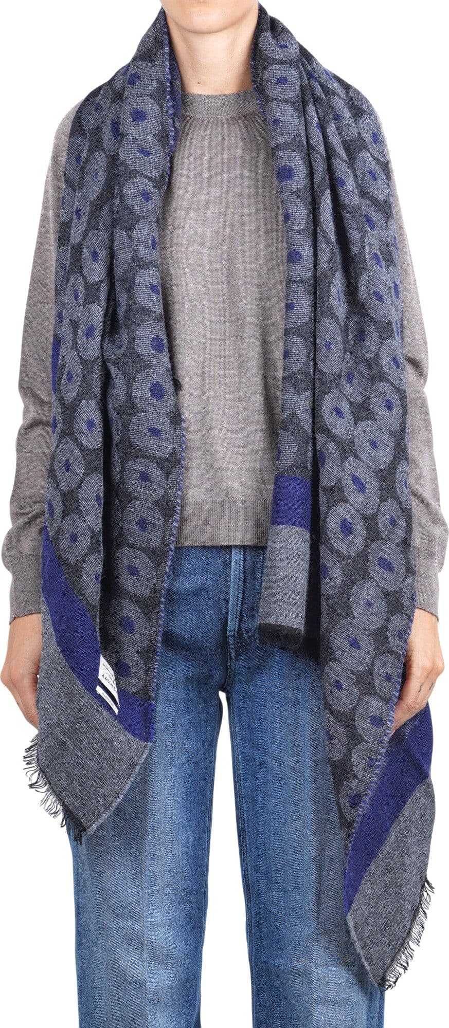 ALESSIA SANTI Alessia Santi - Sciarpa - 480528 - Grigio/Blu - 3