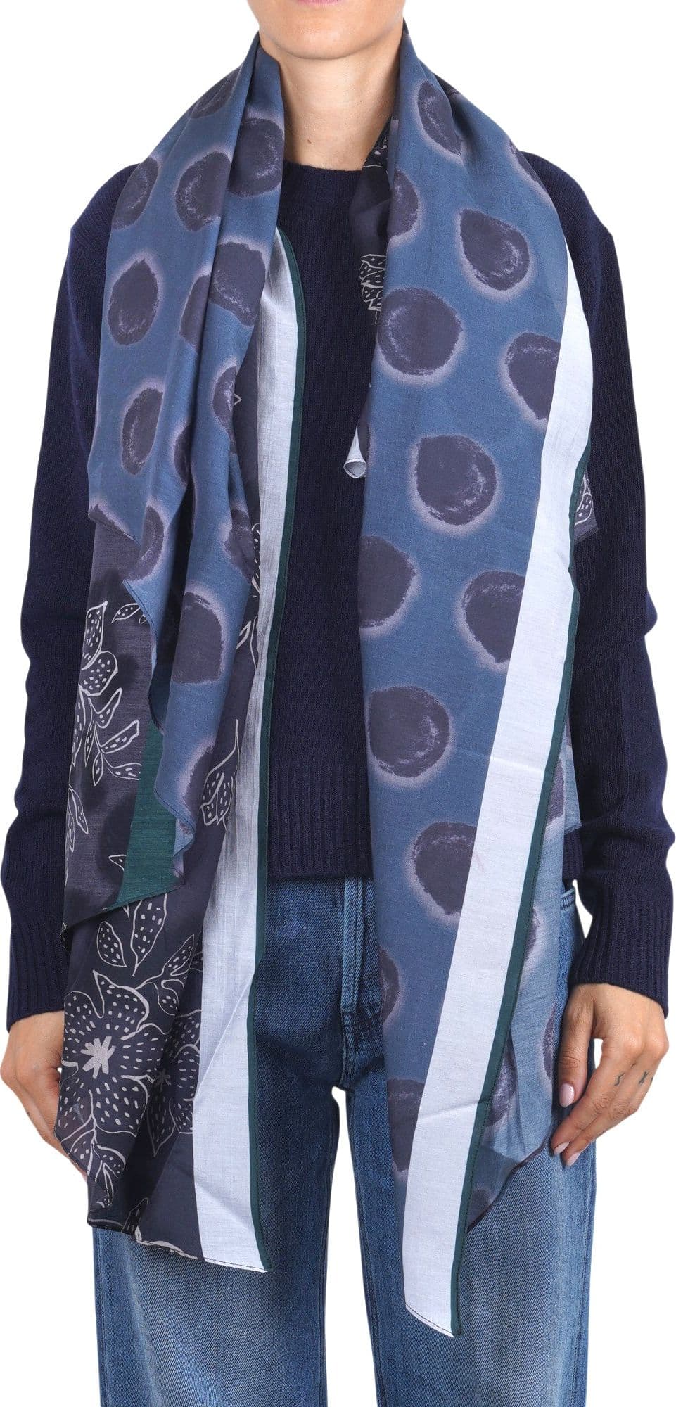 ALESSIA SANTI Alessia Santi - Sciarpa - 480535 - Verde/Blu - 3