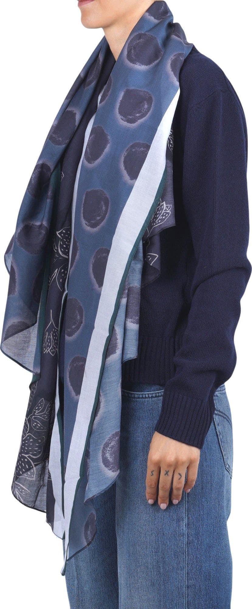 ALESSIA SANTI Alessia Santi - Sciarpa - 480535 - Verde/Blu - 4